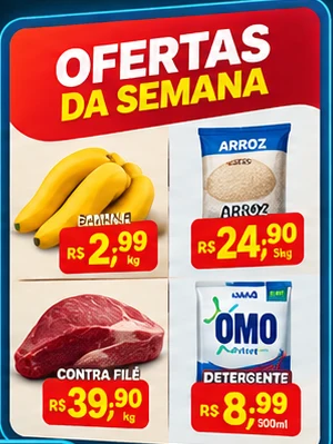 Exemplo de encarte de ofertas da semana